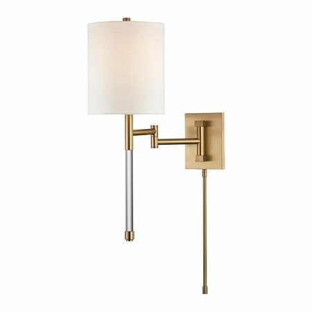 HUDSON VALLEY Englewood 1 Light Wall Sconce 9421-AGB